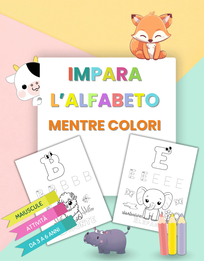 Impara l’alfabeto colorando 1 Copertina impara lalfabeto 3 – Mini Lettori