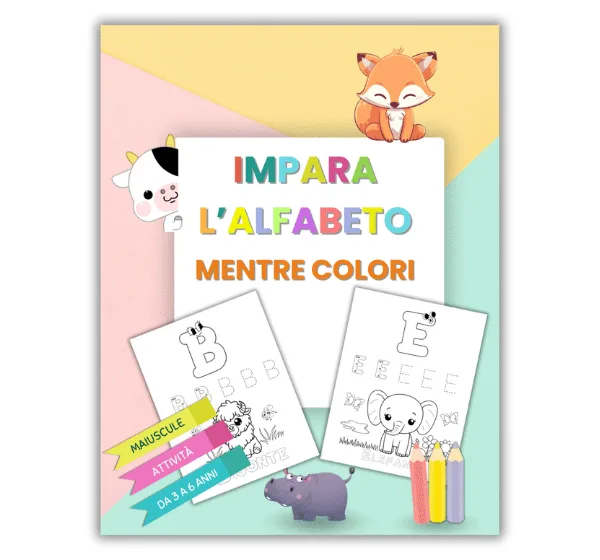 Impara l’alfabeto colorando