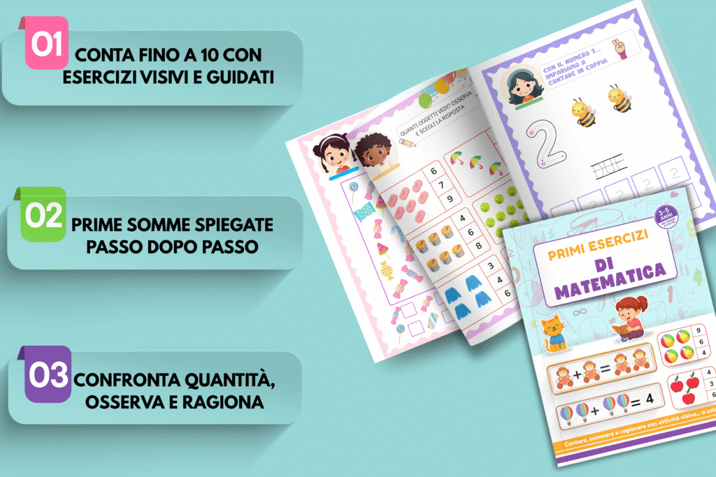Libro per imparare la matematica giocando 3 A MATEMATICA ITA 2 – Mini Lettori