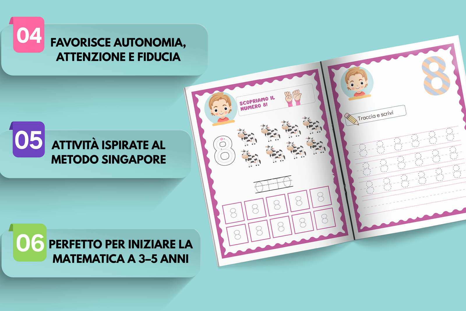 Libro per imparare la matematica giocando 4 A MATEMATICA ITA 3 – Mini Lettori