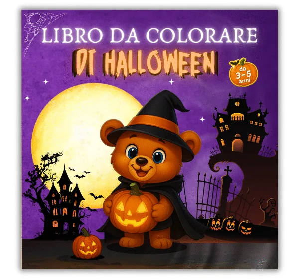 Halloween da colorare per bambini 3–5 anni
