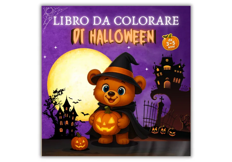 Halloween da colorare per bambini 3–5 anni