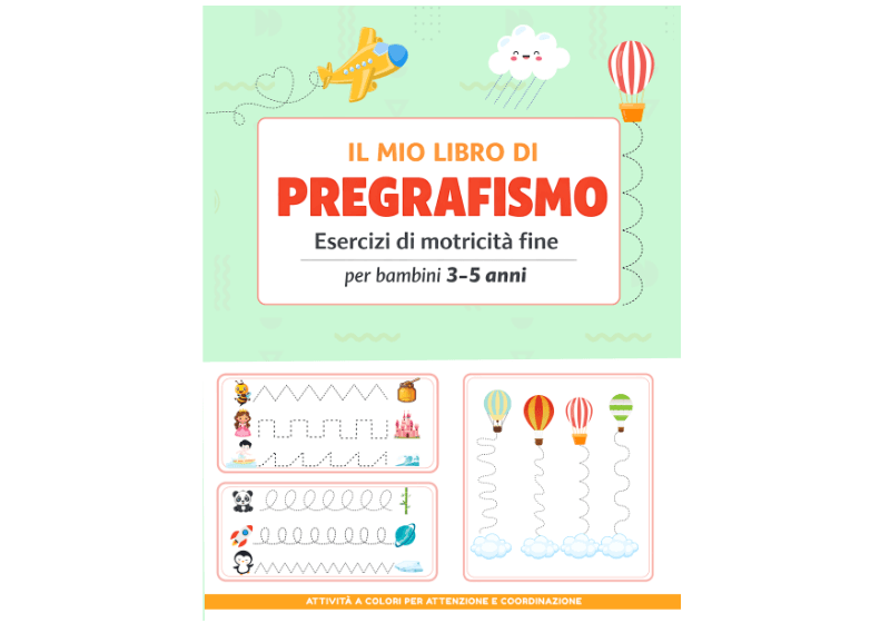 Libro di pregrafismo: dai 3 ai 5 anni