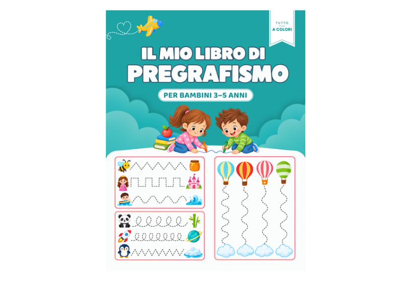 Libro di pregrafismo: dai 3 ai 5 anni