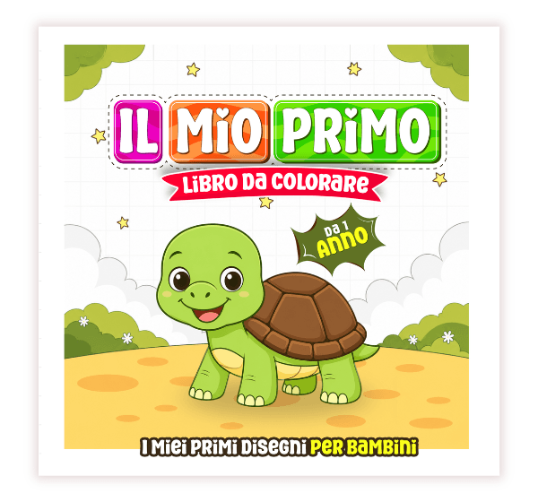 Libro da colorare per bambini con disegni grandi