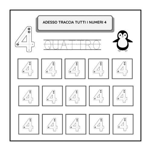Libro per imparare i numeri colorando 6 – Mini Lettori