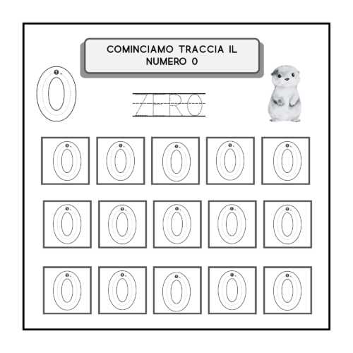 Libro per imparare i numeri colorando 4 – Mini Lettori