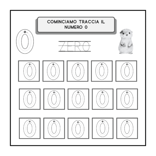 Libro per imparare i numeri colorando 4 – Mini Lettori