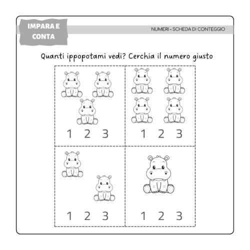 Libro per imparare i numeri colorando 8 – Mini Lettori