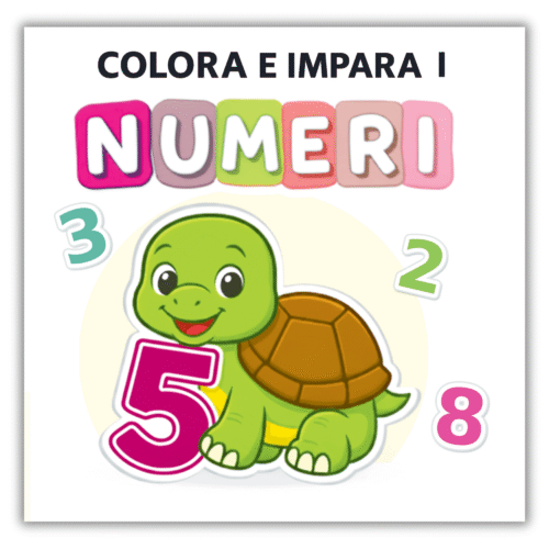 Libro per imparare i numeri colorando 2 Libro per imparare i numeri