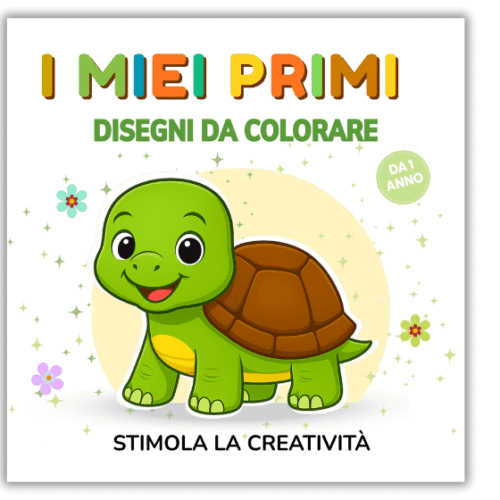 Libro da colorare per bambini con disegni grandi