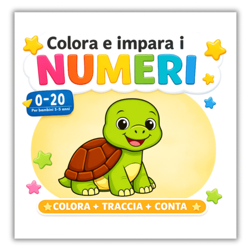 Libro per imparare i numeri colorando 2 Libro per imparare i numeri